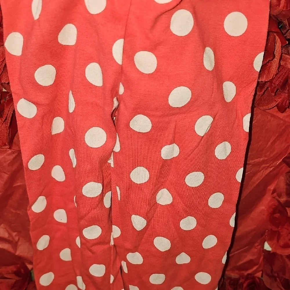 Calvin Klein Coral Polka Dot Pajama Pants Size 5T